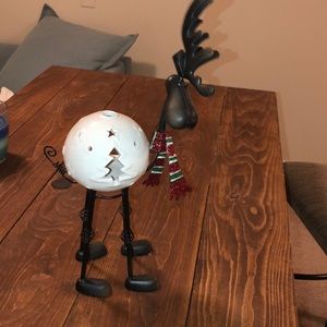 Moose tea light candle holder